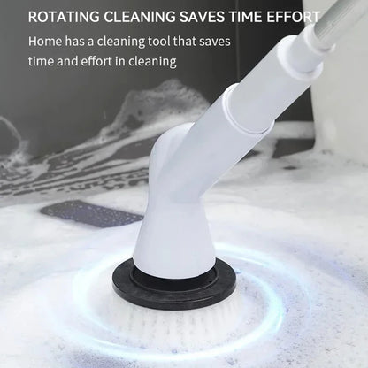 6-in-1 Wireless Electric Rotary Electric Cleaning Brush for kitchen and Bathroom