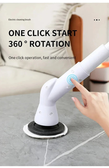 6-in-1 Wireless Electric Rotary Electric Cleaning Brush for kitchen and Bathroom