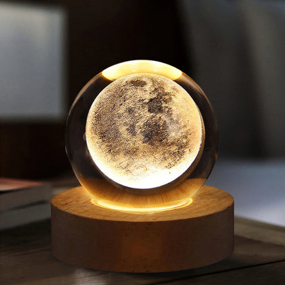 Unique 3D Crystal Ball Lamp