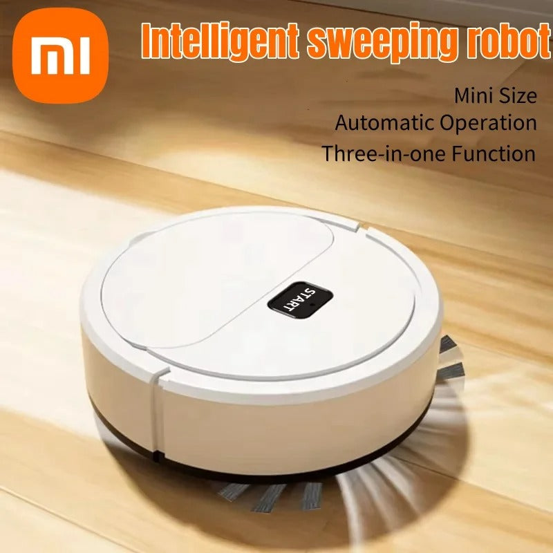 Automatic Portable Home Robotic Three-In-one Vacuum Cleaner