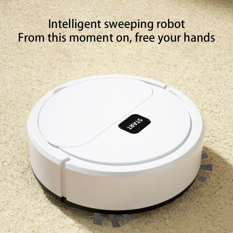 Automatic Portable Home Robotic Three-In-one Vacuum Cleaner