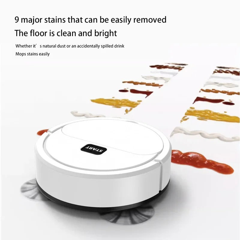 Automatic Portable Home Robotic Three-In-one Vacuum Cleaner